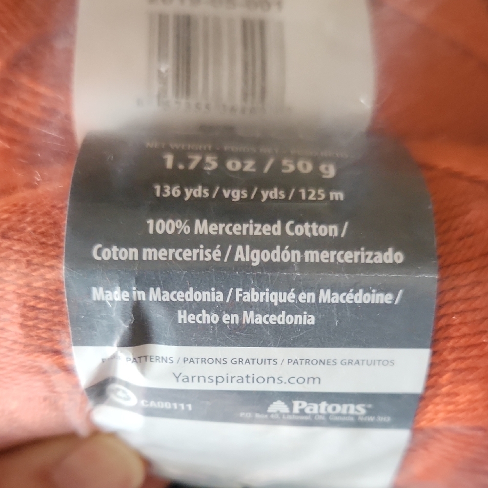 Patons Grace Sealed Yarn Pack, Color Fiesta, Lot Of 6 - Picture 4 of 4